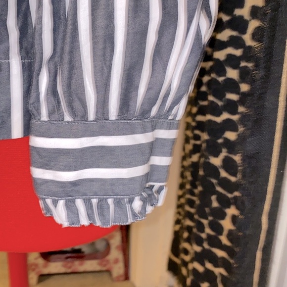 J. Crew Striped Off-the-Shoulder Blouse - Picture 6 of 7